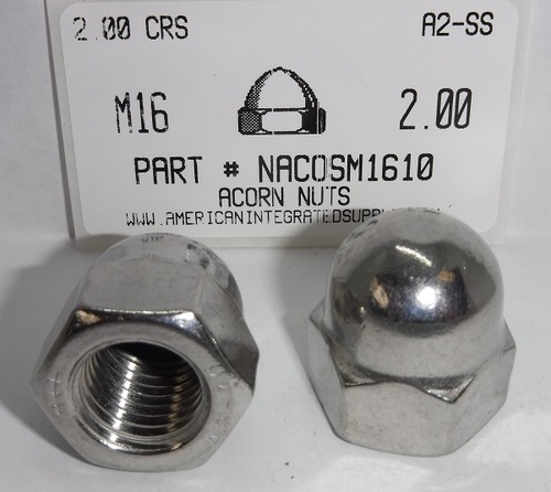 M16-2.00 ACORN CAP NUT A2 STAINLESS STEEL D1587