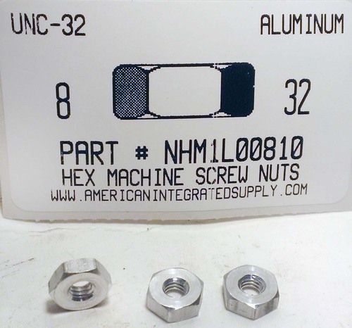 #8-32 HEX MACHINE SCREW NUT