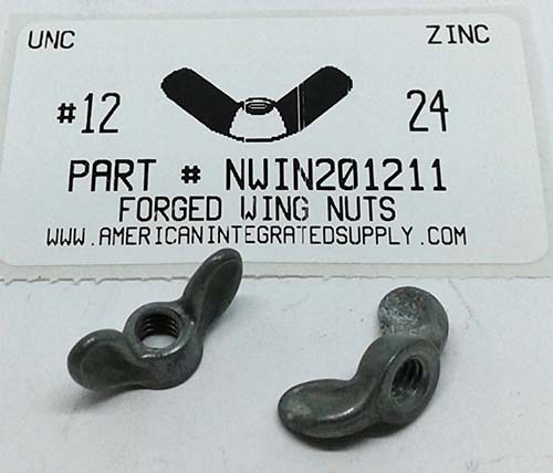 #12-24 WING NUT ZINC ALLOY PLAIN (DISCONTINUED)