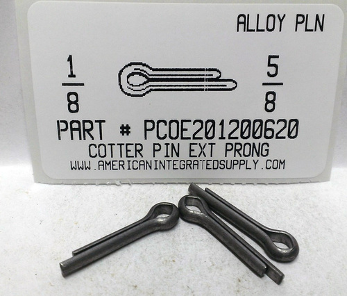 1/8X5/8 COTTER PIN EXTENDED PRONG STEEL PLAIN (DISCONTINUED)