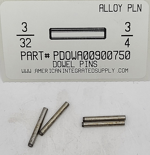 3/32X3/4 DOWEL PIN ALLOY STEEL PLAIN