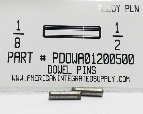 1/8X1/2 DOWEL PIN ALLOY STEEL PLAIN