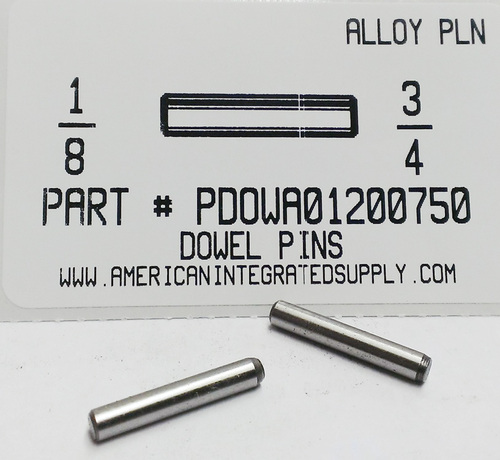 1/8X3/4 DOWEL PIN ALLOY STEEL PLAIN