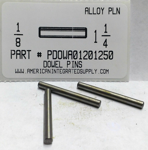 1/8X1-1/4 DOWEL PIN ALLOY STEEL PLAIN