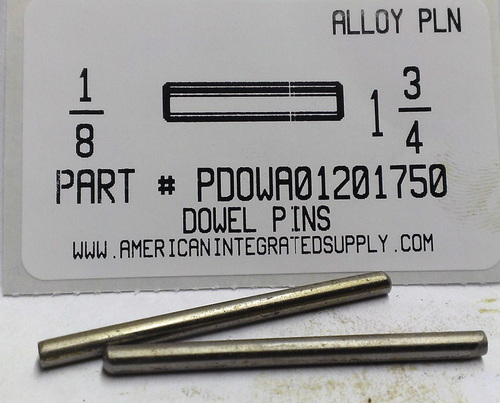 1/8X1-3/4 DOWEL PIN ALLOY STEEL PLAIN