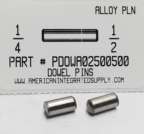 1/4X1/2 DOWEL PIN ALLOY STEEL PLAIN