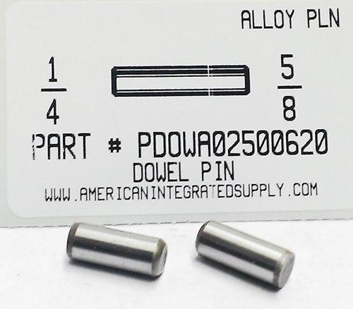 1/4X5/8 DOWEL PIN ALLOY STEEL PLAIN