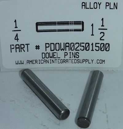 1/4X1-1/2 DOWEL PIN ALLOY STEEL PLAIN