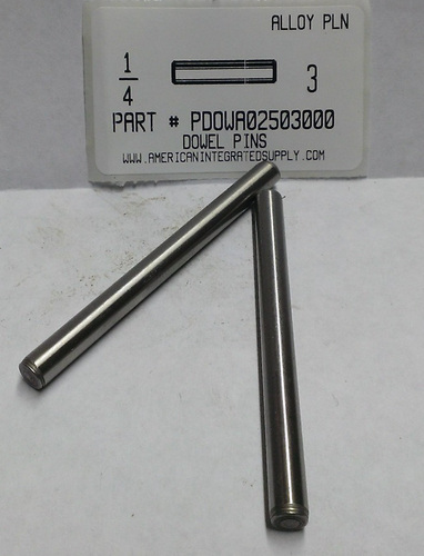 1/4X3 DOWEL PIN ALLOY STEEL PLAIN