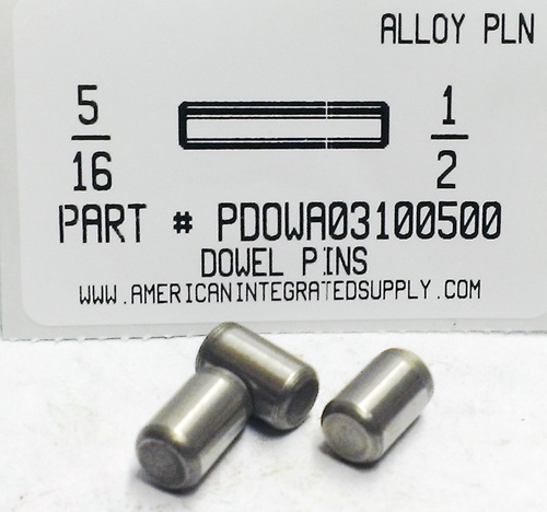 5/16X1/2 DOWEL PIN ALLOY STEEL PLAIN (DISCONTINUED)