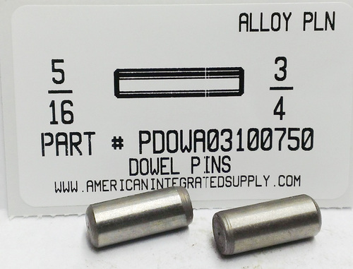 5/16X3/4 DOWEL PIN ALLOY STEEL PLAIN (DISCONTINUED)