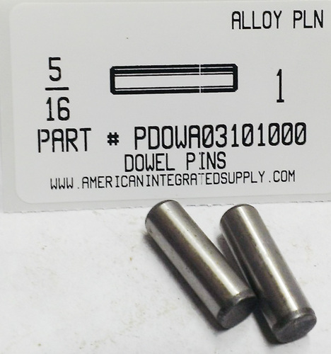 5/16X1 DOWEL PIN ALLOY STEEL PLAIN (DISCONTINUED)