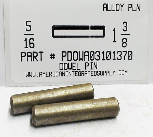 5/16X1-3/8 DOWEL PIN ALLOY STEEL PLAIN (DISCONTINUED)