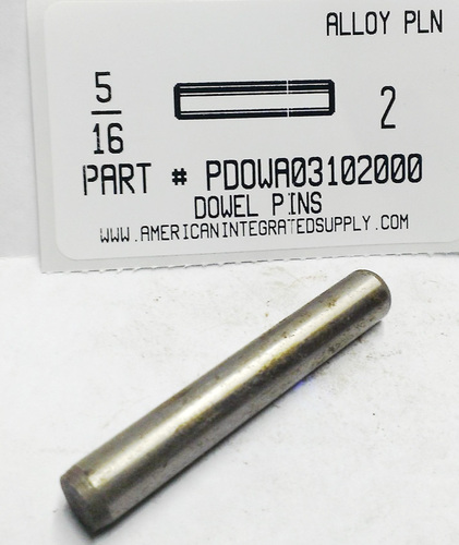 5/16X2 DOWEL PIN ALLOY STEEL PLAIN