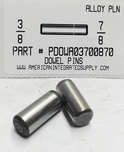 3/8X7/8 DOWEL PIN ALLOY STEEL PLAIN