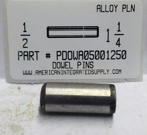 1/2X1-1/4 DOWEL PIN ALLOY STEEL PLAIN