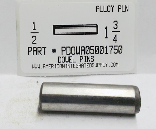 1/2X1-3/4 DOWEL PIN ALLOY STEEL PLAIN