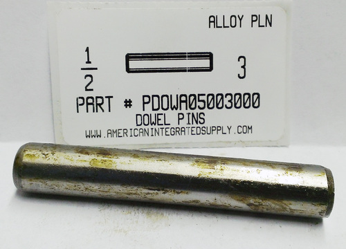 1/2X3 DOWEL PIN ALLOY STEEL PLAIN