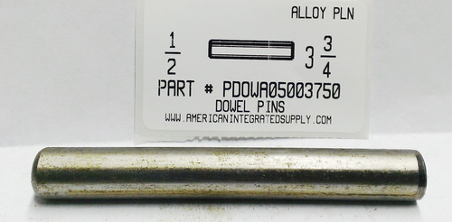 1/2X3-3/4 DOWEL PIN ALLOY STEEL PLAIN