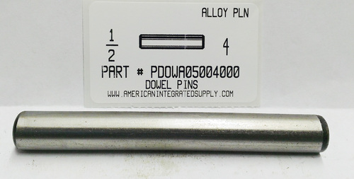 1/2X4 DOWEL PIN ALLOY STEEL PLAIN