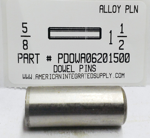 5/8X1-1/2 DOWEL PIN ALLOY STEEL PLAIN