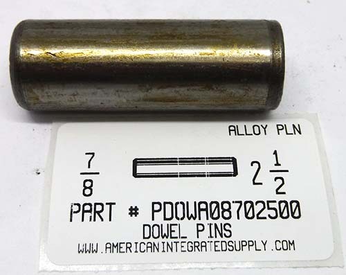 7/8X2-1/2 DOWEL PIN ALLOY STEEL PLAIN