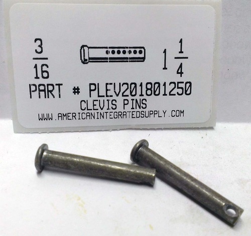 3/16X1-1/4  CLEVIS PIN STEEL PLAIN