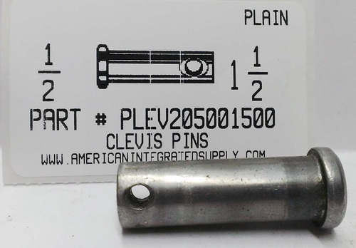 1/2X1-1/2 CLEVIS PIN STEEL PLAIN