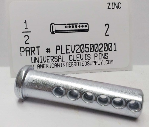 1/2X2 UNIVERSAL CLEVIS PIN ZINC PLATED