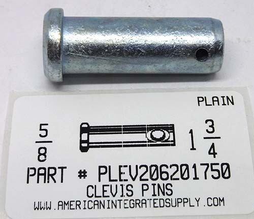 5/8X1-3/4 CLEVIS PIN ZINC PLATED