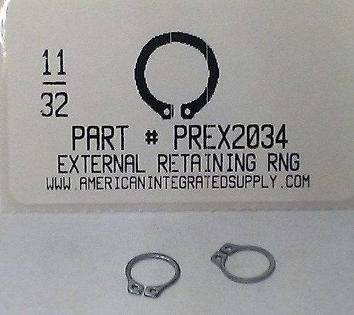 11/32" EXTERNAL RETAINING RING .321 GROOVE .309 FREE ID