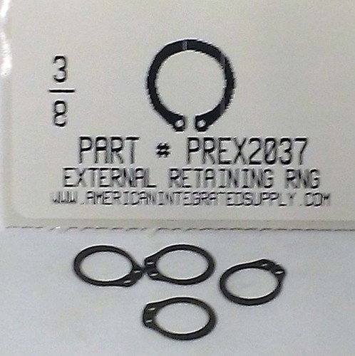 3/8" EXTERNAL RETAINING RING .352 GROOVE .338 FREE ID