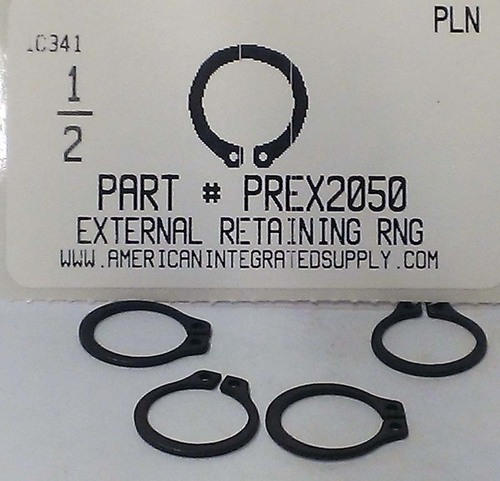 1/2" EXTERNAL RETAIN RING .468 GROOVE .461 FREE ID