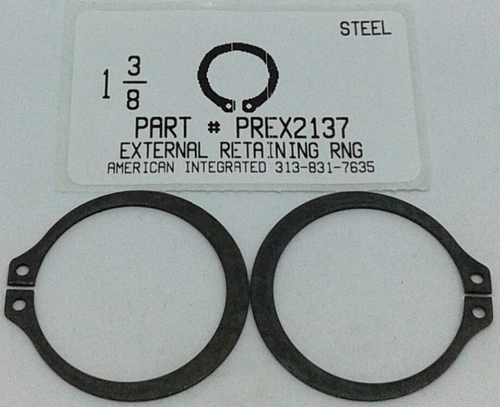 1-3/8" EXTERNAL RETAINING RING 1.291 GROOVE 1.272 FREE ID