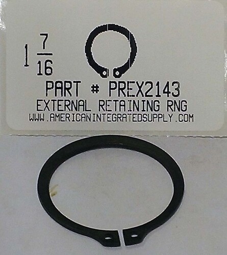 1-7/16 EXTERNAL RETAINING RING 1.33 GROOVE 1.333 FREE ID