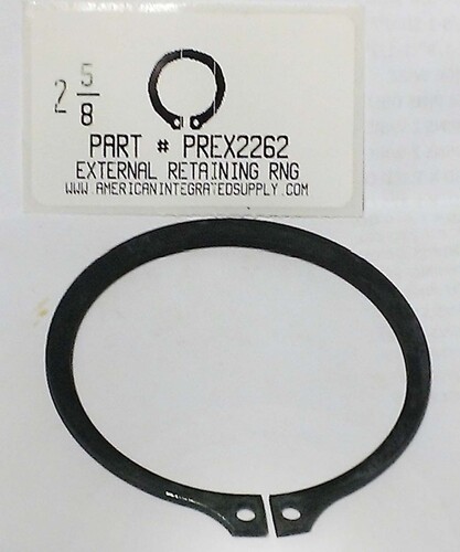 2-5/8" EXTERNAL RETAINING RING