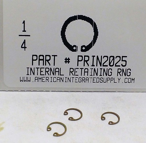 1/4" INTERNAL RETAINING RING STEEL .268 GROOVE