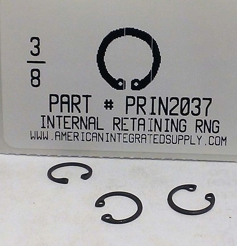 3/8" INTERNAL RETAINING RING .397 GROOVE .415 FREE OD