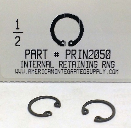 1/2" INTERNAL RETAINING RING .530 GROOVE .548 FREE OD