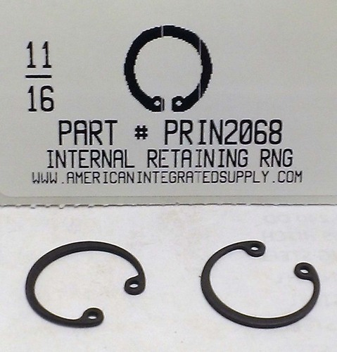 11/16 INTERNAL RETAINING RING STEEL .718 GROOVE