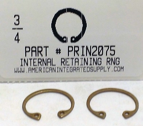 3/4" INTERNAL RETAINING RING STEEL .796 GROOVE