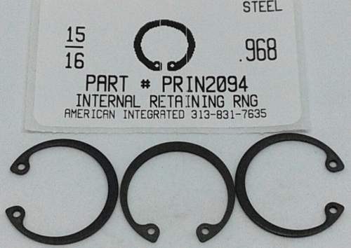 15/16 INTERNAL RETAINING RING STEEL .968 GROOVE