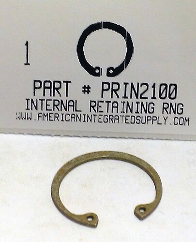 1" INTERNAL RETAINING RING STEEL 1.066 GROOVE