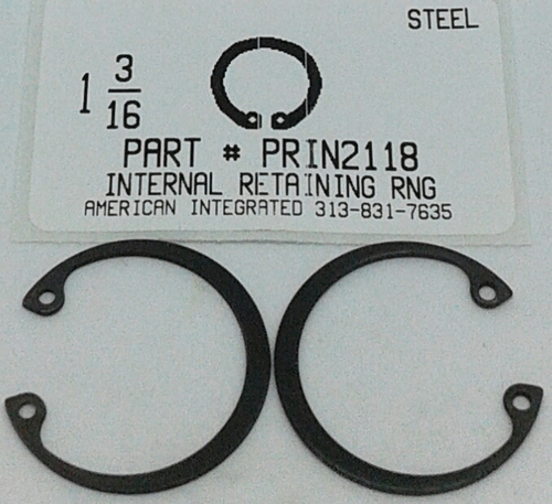 1-3/16" INTERNAL RETAINING RING STEEL 1.196 GROOVE