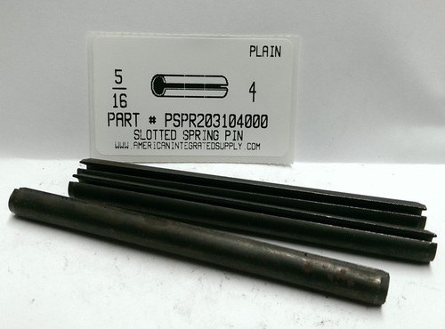 5/16X4 SLOTTED SPRING PIN STEEL PLAIN