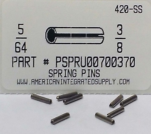 5/64X3/8 SLOTTED SPRING PIN STAINLESS STEEL