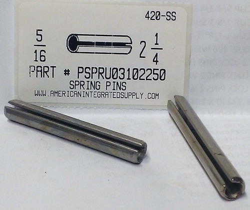 5/16X2-1/4 SLOTTED SPRING PIN 420 STAINLESS STEEL