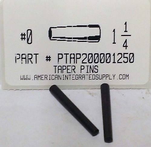 #0X1-1/4 TAPER PIN STEEL PLAIN .156" LARGE END DIAMETER