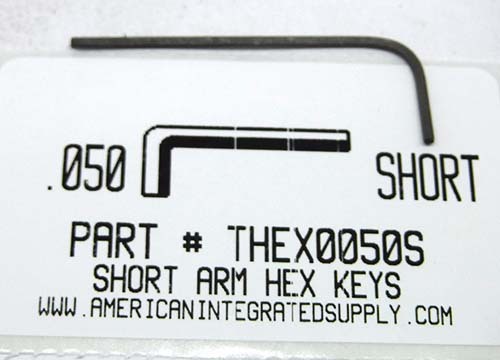 .050" SHORT ARM HEX L-KEY