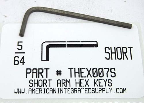 5/64 SHORT ARM HEX L-KEY